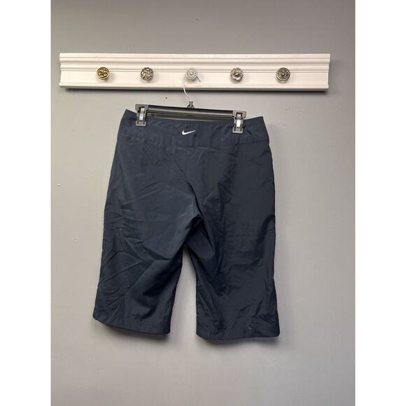 Nike Bermuda Shorts Womens Small Blue Vintage Gray tag pockets Performance Flaw - Picture 2 of 8